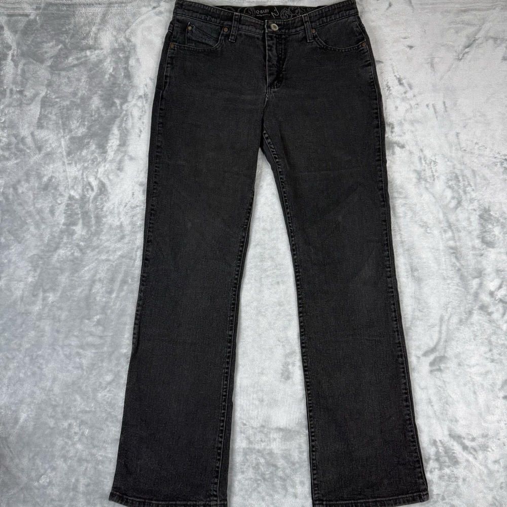 Wrangler Women's Ultimate Riding Jeans Black Bootcut Mid Rise 11/12x32